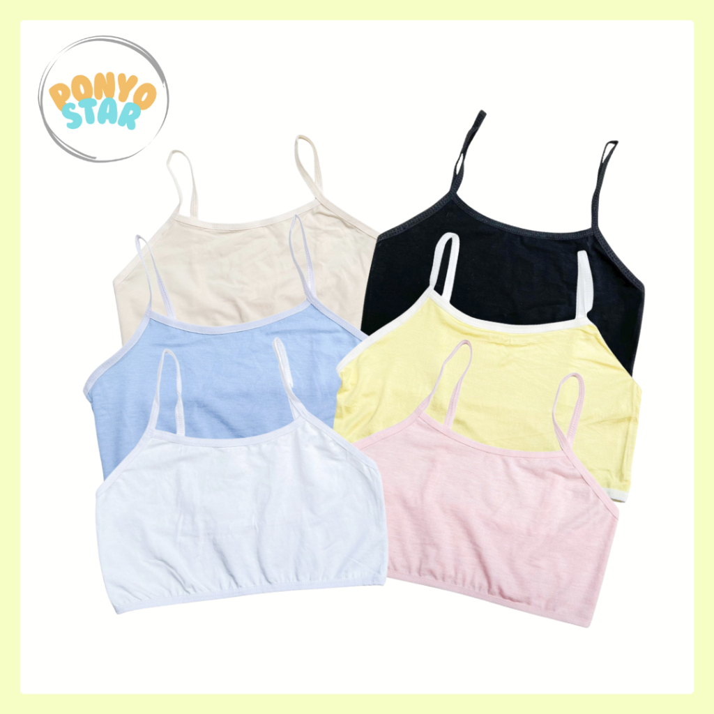 810 BH Kemben Tali Anak Kecil Tanpa Busa Kawat Katun 1 Lapis Adem Nyaman untuk Sekolah Tidur Mini Se