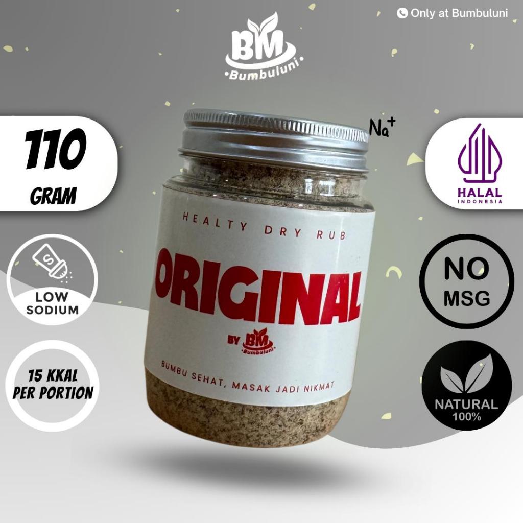

Bumbuluni Dry Rub 2 Paket Bumbu Marinasi Serbaguna Rendah Kalori Dan Rendah Lemak Spicy Cajun + Original 110gr