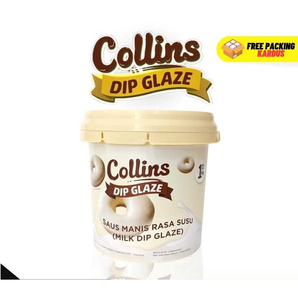 

COLLINS DIP GLAZE RASA SUSU 1 KG / COKLAT GLAZE RASA SUSU HARGA MURAH