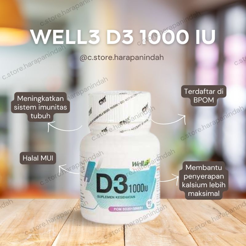Vitamin D3 (Cholecalciferol) 1000IU