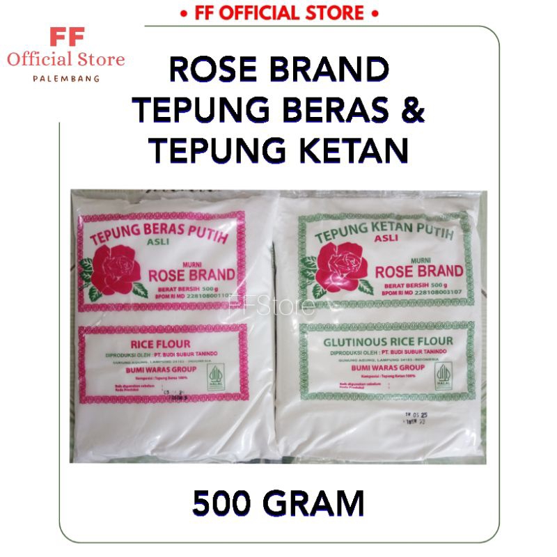 

(WH) ROSE BRAND Tepung Beras & Ketan Kemasan 500 Gram