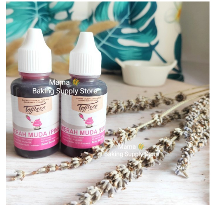 

TOFFIECO Food Coloring Pewarna Makanan Merah Muda Rose PINK 25 ml