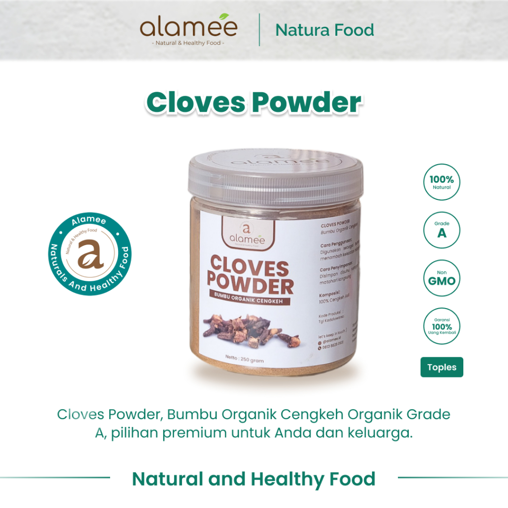 

ALAMEE Bubuk Cengkeh Bumbu Dapur Instan Clove Powder Ground Spice Murni Asli Seasoning Organik