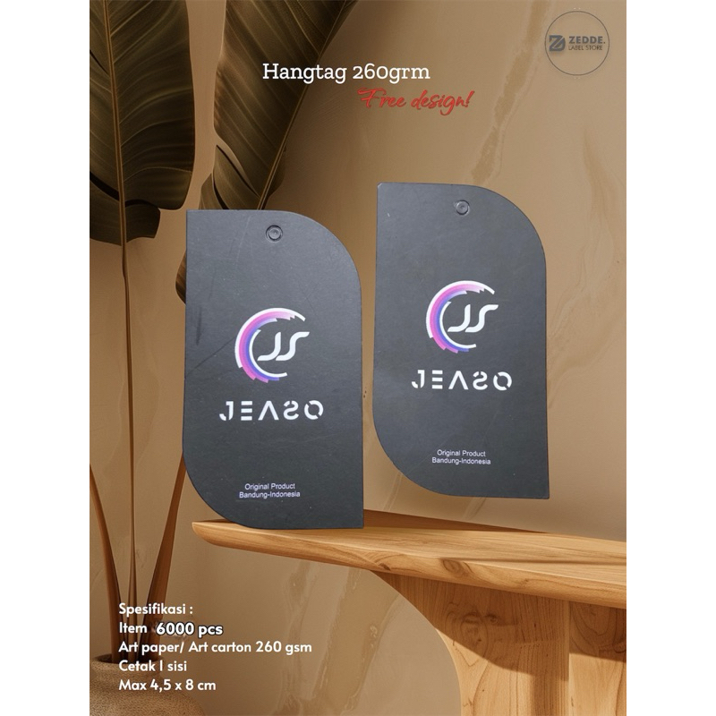 

( 6000pcs Hangtag Tipis 210gsm FREE DESIGN ) Hangtag Murah Tipis Hangtag baju 6000pcs