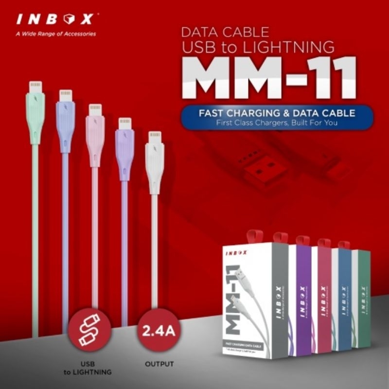 Kabel Data Inbox Iphone Lightning Suport Fast Charging