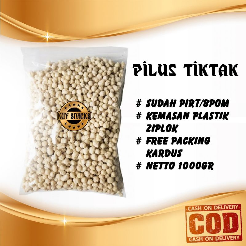 

{Kuy Snacks} Pilus Tiktak Harga Grosir Kemasan Berisi 500gr dan 1000gr