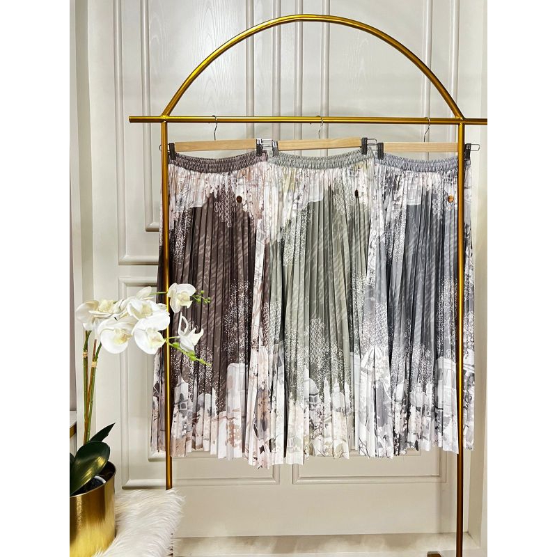 rok plisket motif merk rania