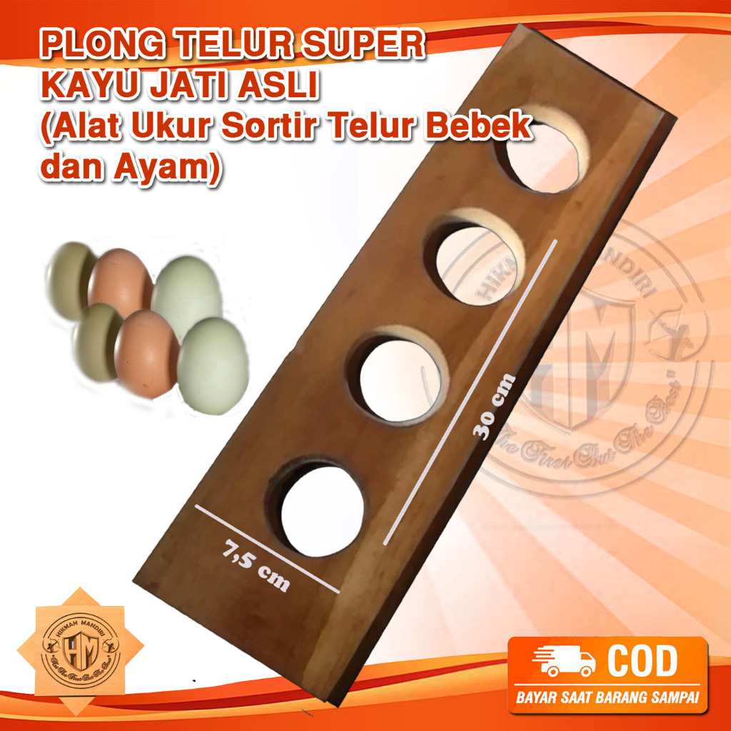 Plong Alat Ukur Telur Bebek Telur Ayam dan Bebek