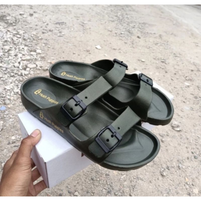 sandal slide pria double strap sandal karet eva original