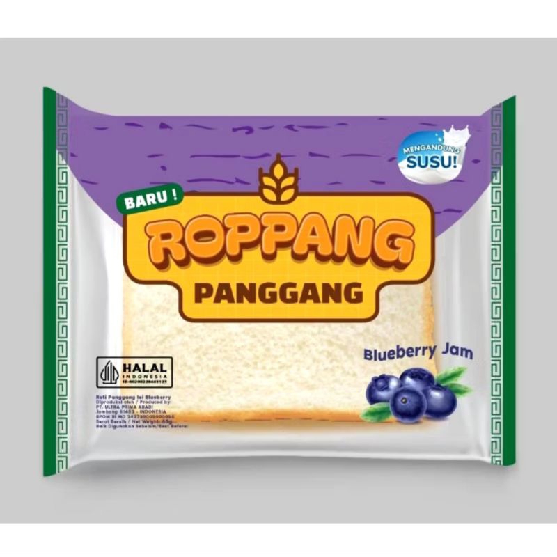 

ROPPANG PANGGANG RASA BLUEBERRY JAM ROTI PANGGANG OT ROPANG