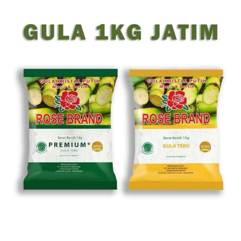 

GULA PASIR ROSE BRAND 1KG (random)