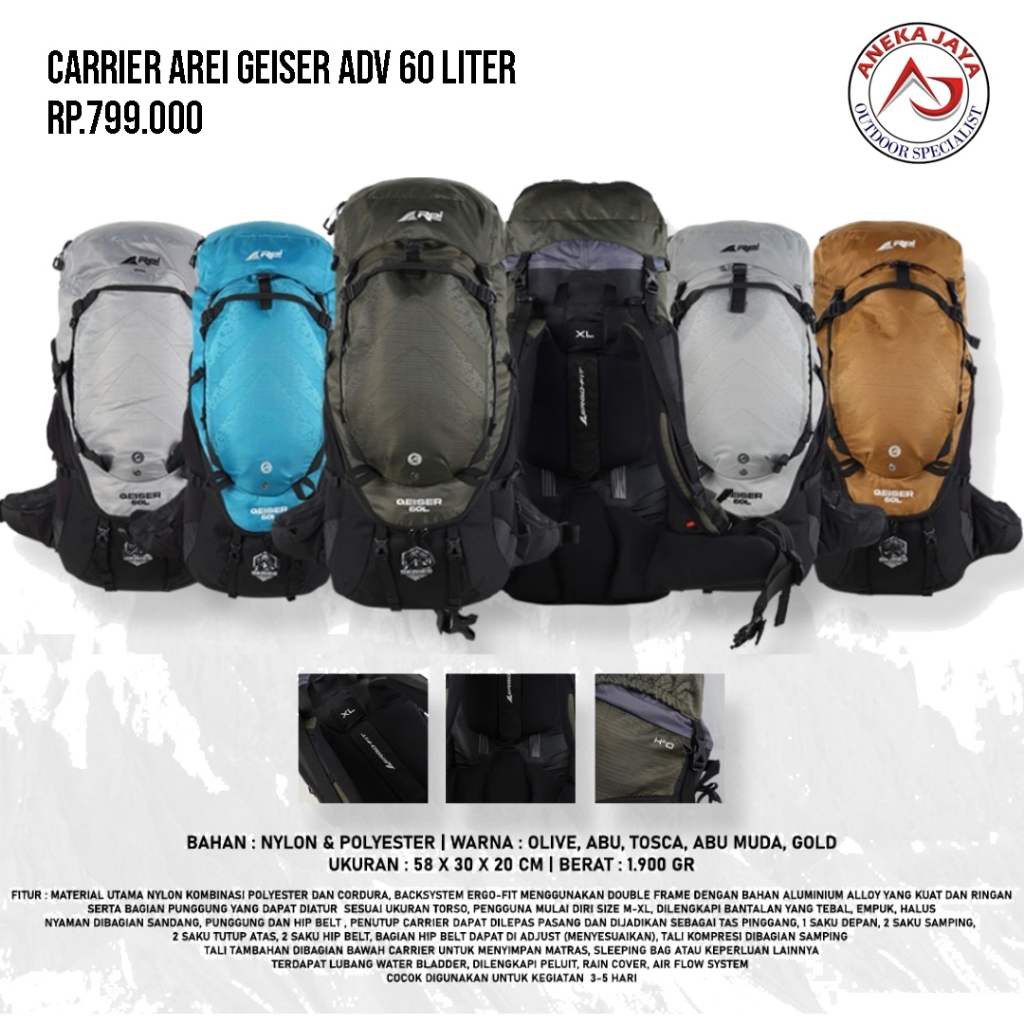 CARRIER AREI GEISER ADV 60 LITER