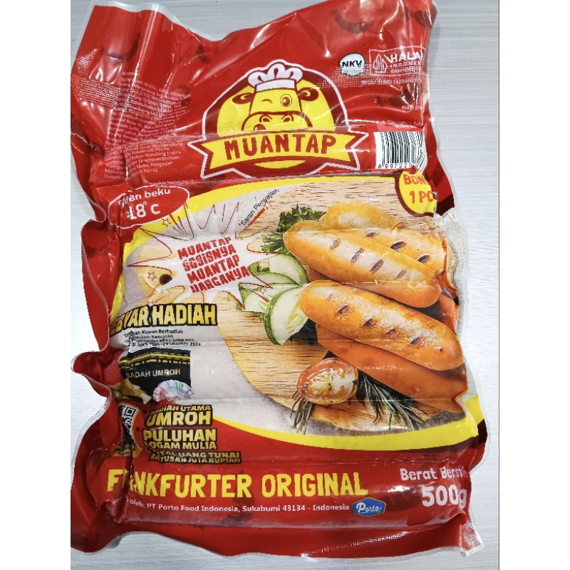 

Muantap Sosis Ayam & Sapi Kombinasi Jumbo Muantap 500 gr / Sosis Mantap