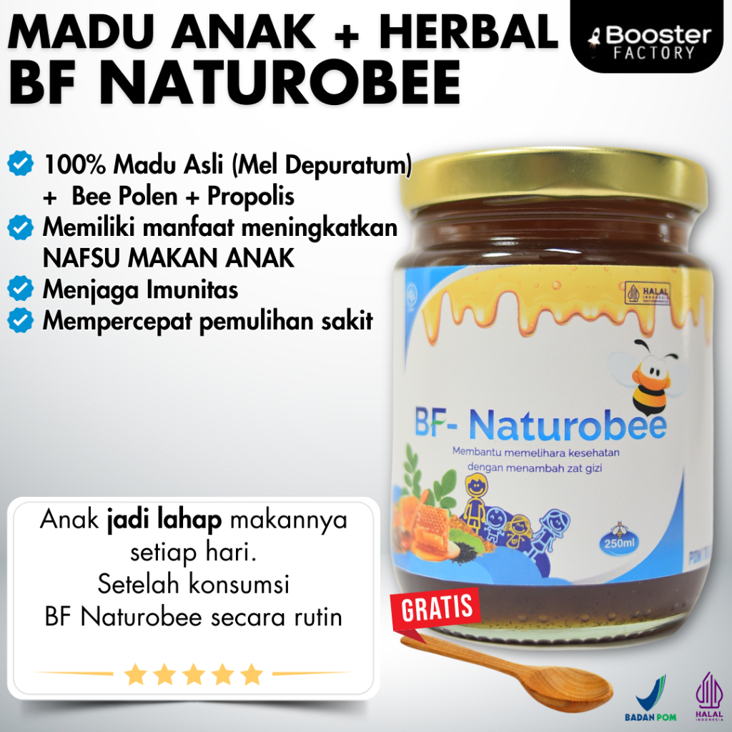 

Madu Anak Penambah Nafsu / Napsu Makan - BF Naturobee