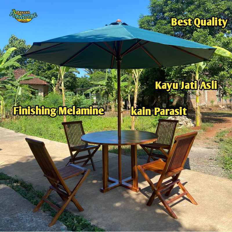 meja payung outdoor meja payung taman meja payung outdoor kayu jati