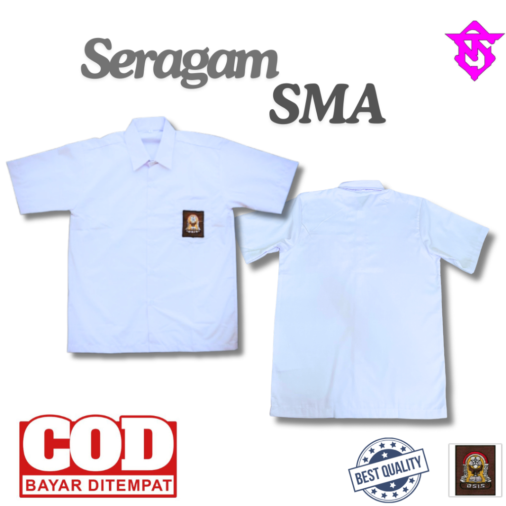 57 SERAGAM SMA BAJU SERAGAM SMA BAJU LENGAN PENDEK SMA BAJU SERAGAM LENGAN PENDEK PREMIUM