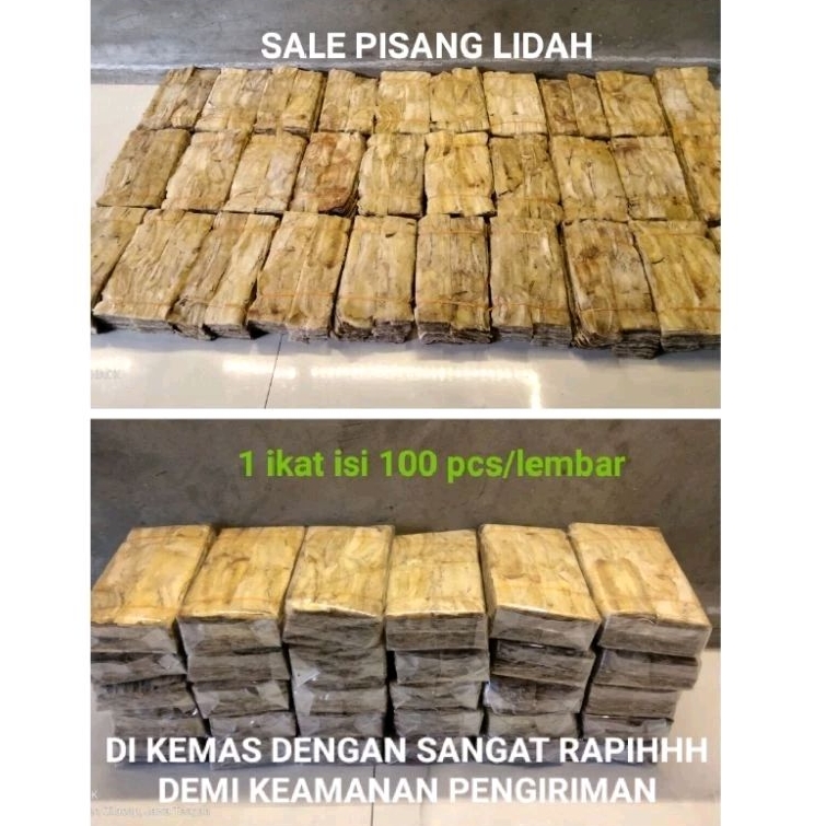 

Sale Pisang Lidah Kering isi 100pcs