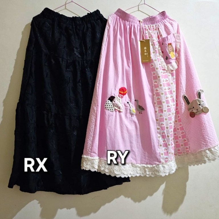 Rok panjang BKK mayung model mix bahan katun model RX,RY