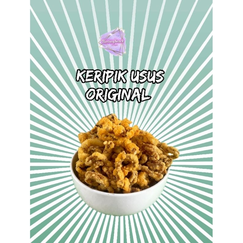 

500gram Keripik Usus Crispy Viral Rasa Original Rempah Asin Gurih || BINTANGSNACK14