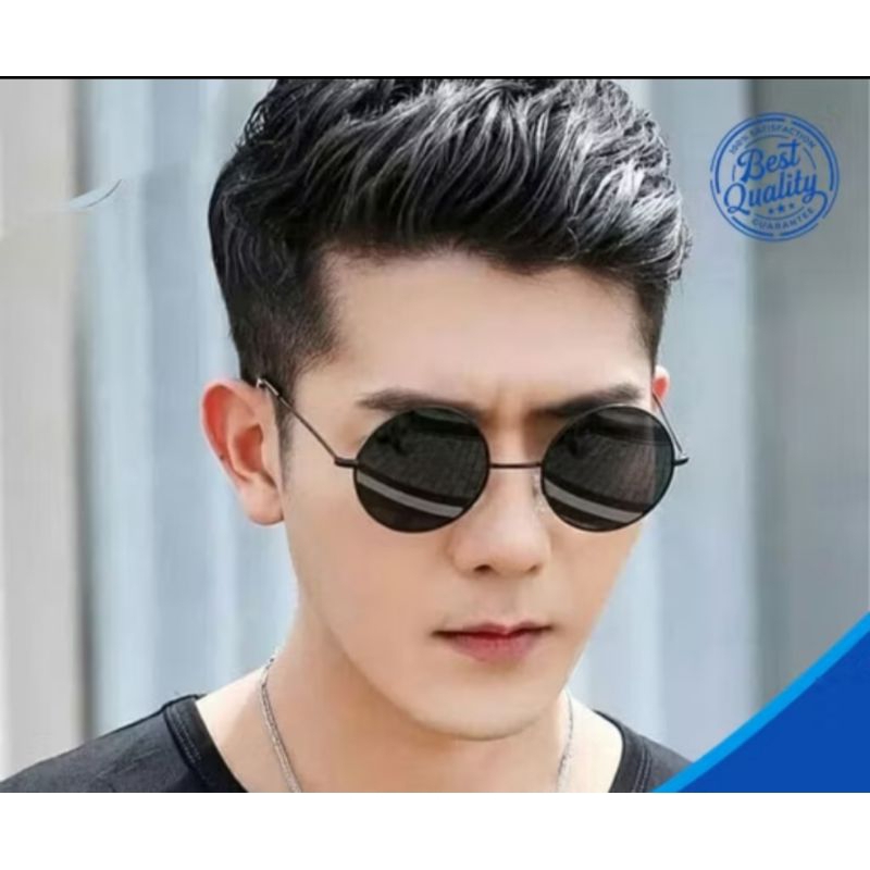 kacamata bulat hitam kacamata boboho