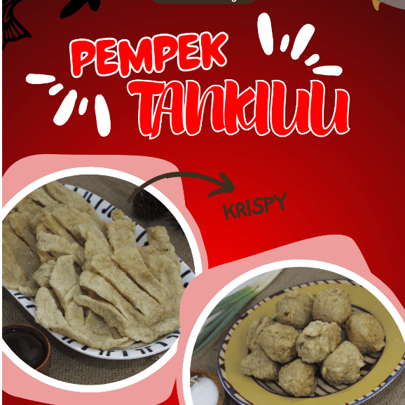 

Paket Kenalan Pempek Premium mix Tankiuu 1 Pack isi 7Pcs + 70ml Cuko, Pempek Ikan Tenggiri asli palembang