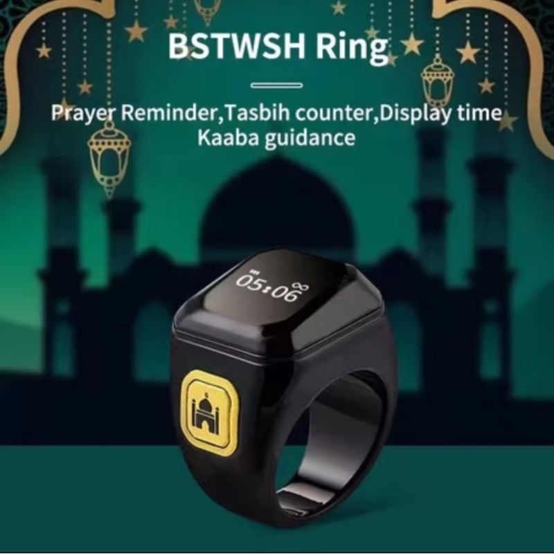 BSTWSH SMART TASBIH RING DIGITAL ZIKIR RING CINCIN TASBEEH COUNTER BLUETOOTH