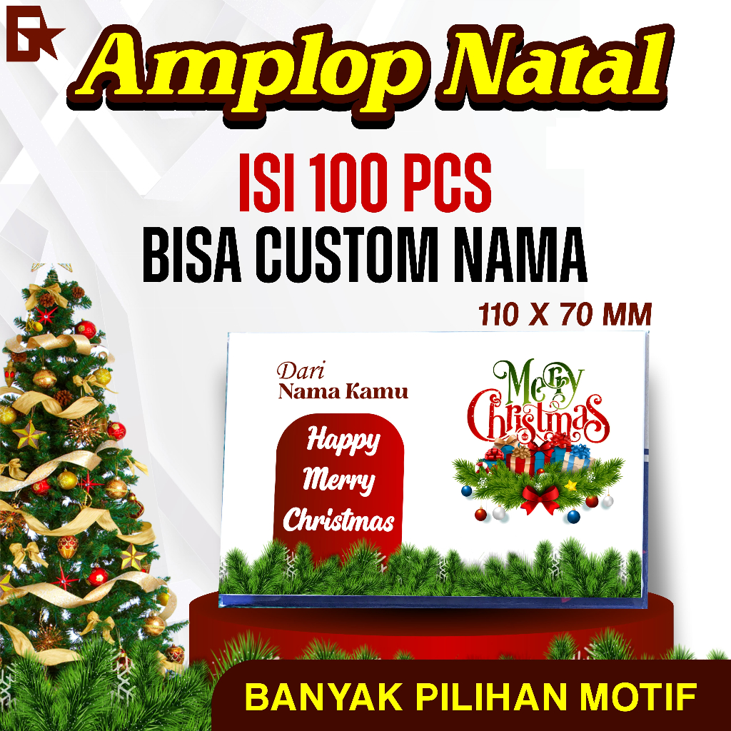 

AMPLOP NATAL ISI 100 | AMPLOP NATAL