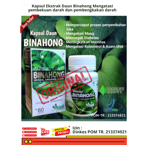 Kapsul Binahong Inayah asli / Ekstrak Binahong Kapsul Sudah BPOM / binahong ash sihah