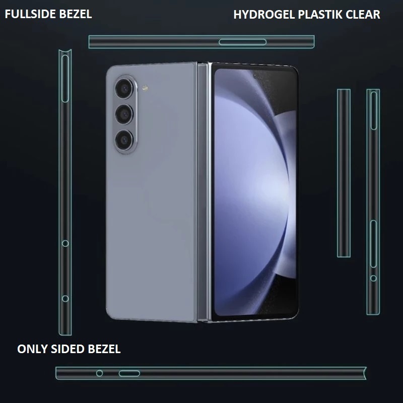 BEZEL HYDROGEL FULLSET KELILING OPPO FIND N2 FLIP N2 FOLD N3 FOLD ANTI GORES SAMPING ANTI LECET