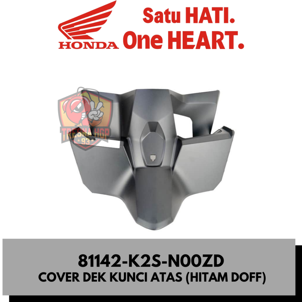 81142-K2S-N00ZD COVER DEK KUNCI ATAS (HITAM DOFF) VARIO 160 K2S ORIGINAL | COVER INNER UPPER 81142K2