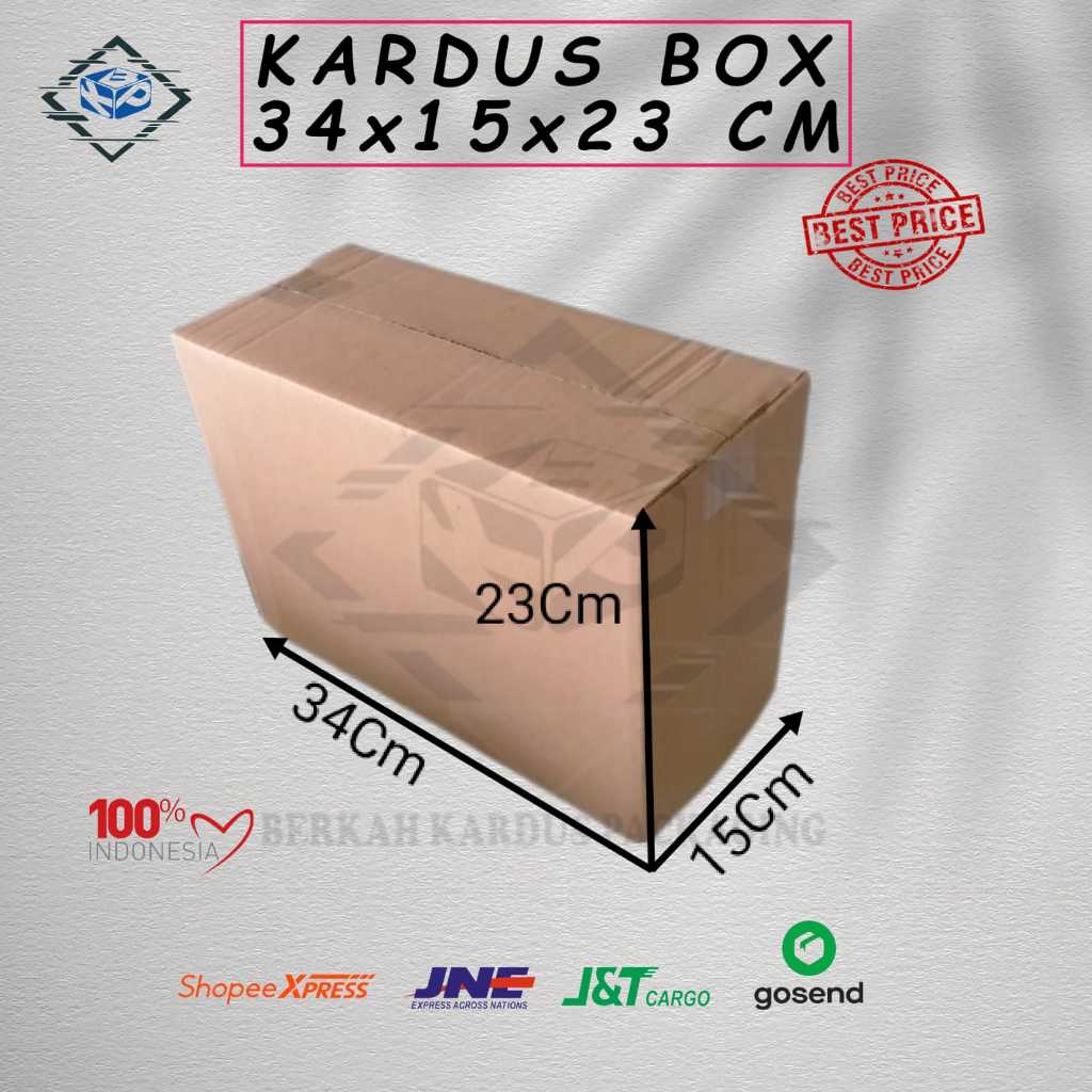 

Kardus box 34x15x23 cm single wall