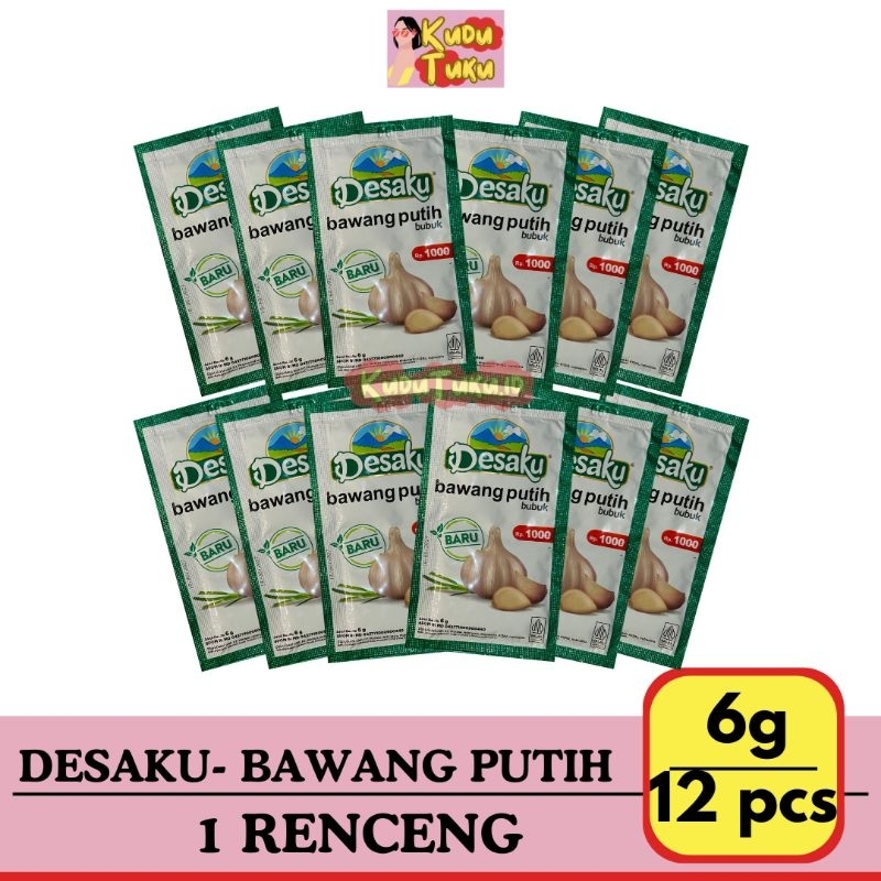 

12 PCS - DESAKU BAWANG PUTIH BUBUK 1 RENCENG