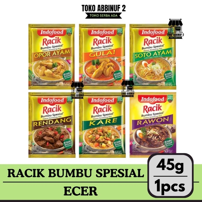 

1 PCS - RACIK BUMBU SPESIAL - RENDANG, RAWON, GULAI, KARE, SOTO AYAM, OPER AYAM 1 SACHET