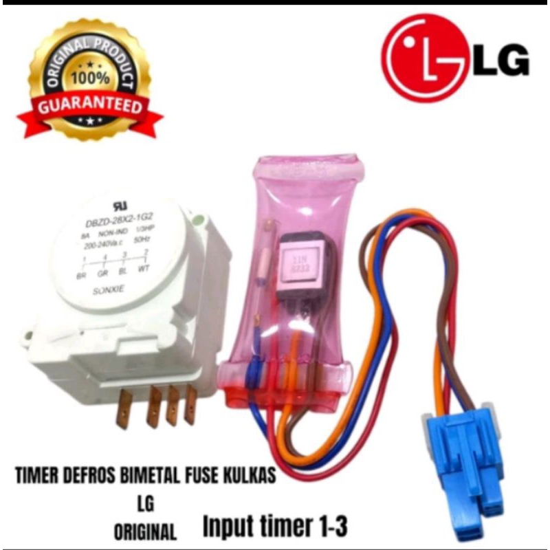 Timer Defros BIMETAL kulkas LG 2 Pintu original