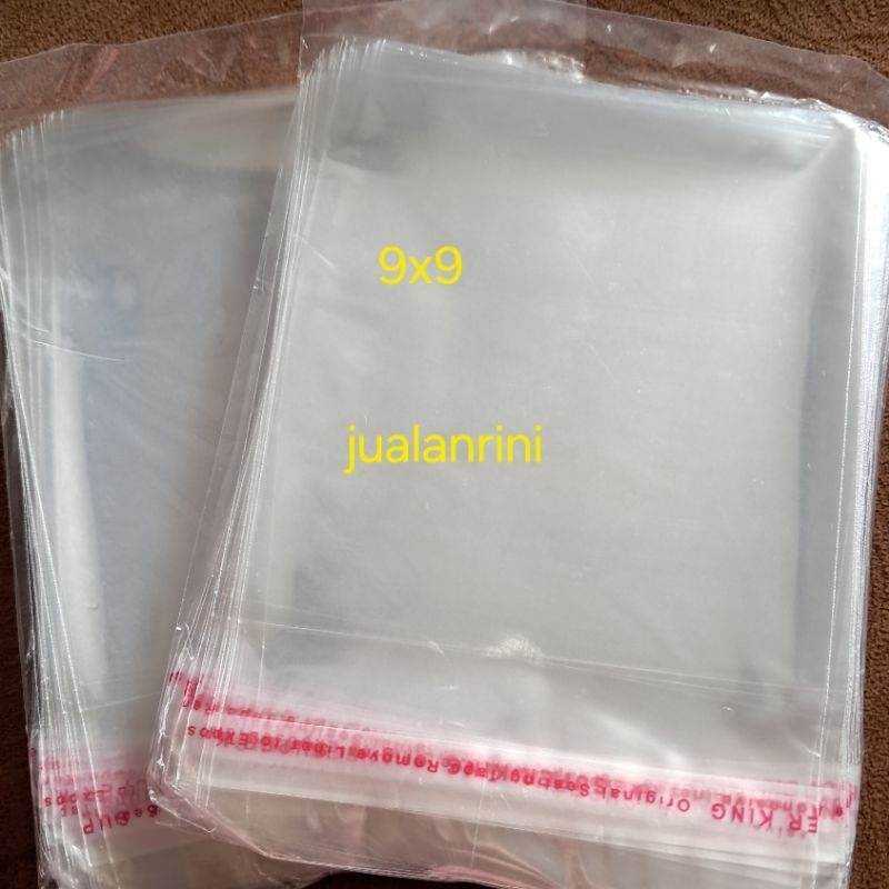 

Plastik opp seal 9x9 isi 100lembar