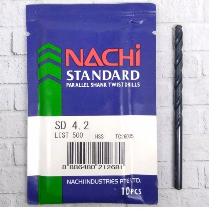 Mata bor Nachi ukuran 6mm, Mata bor merk Nachi