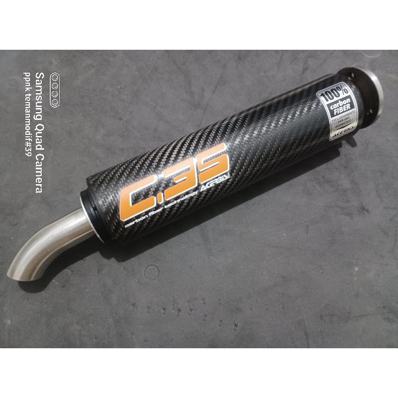 silincer acerbis silencer acerbis carbon c35 acerbis c35