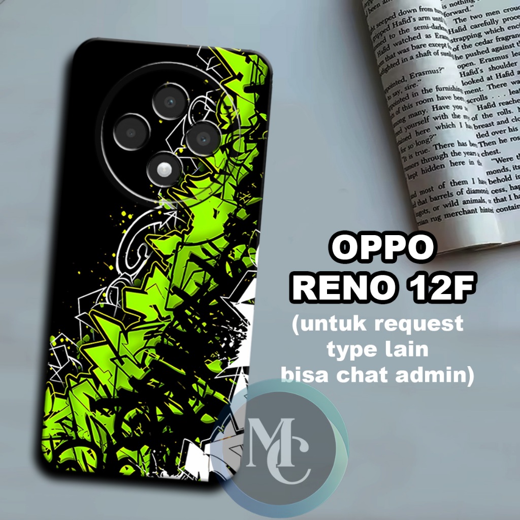 CC25/ Softcase karet lentur untuk OPPO Reno 12F/Motif grafity/case OPPO Reno 12F /kesing OPPO Reno 1
