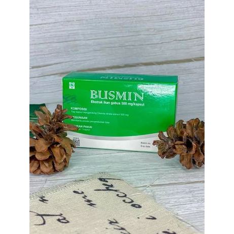 Busmin Kapsul BUSMIN Busmin Box Ekstrak Ikan Gabus, Busmin Kapsul Suplemen, Busmin Kapsul 500mg