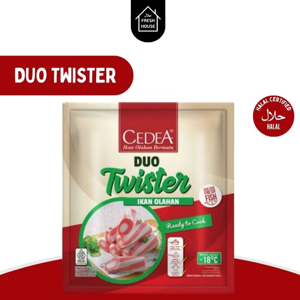 

CEDEA OLAHAN IKAN DUO TWISTER 500GR