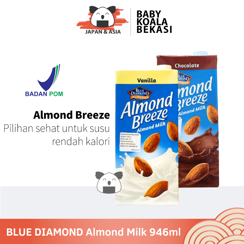 

BLUE DIAMOND Susu Almond Milk 946 ml | Coklat Vanilla - Bekasi