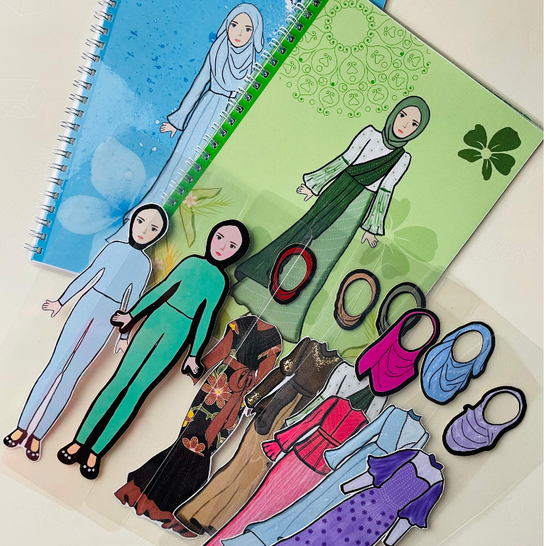 Paper Doll Series Hijab Quite Busy Book Mainan Edukasi Anak