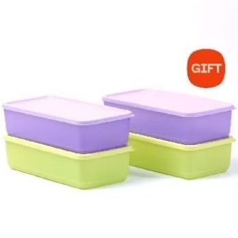 Tupperware Pak n Stor 1,4L  1pc Compact Stor ECER SATUAN Toples plastik tempat sayur wadah cemilan c