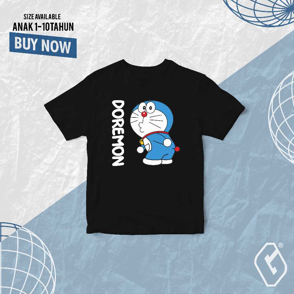 kaos anak Doraemon / baju distro anak Doraemon