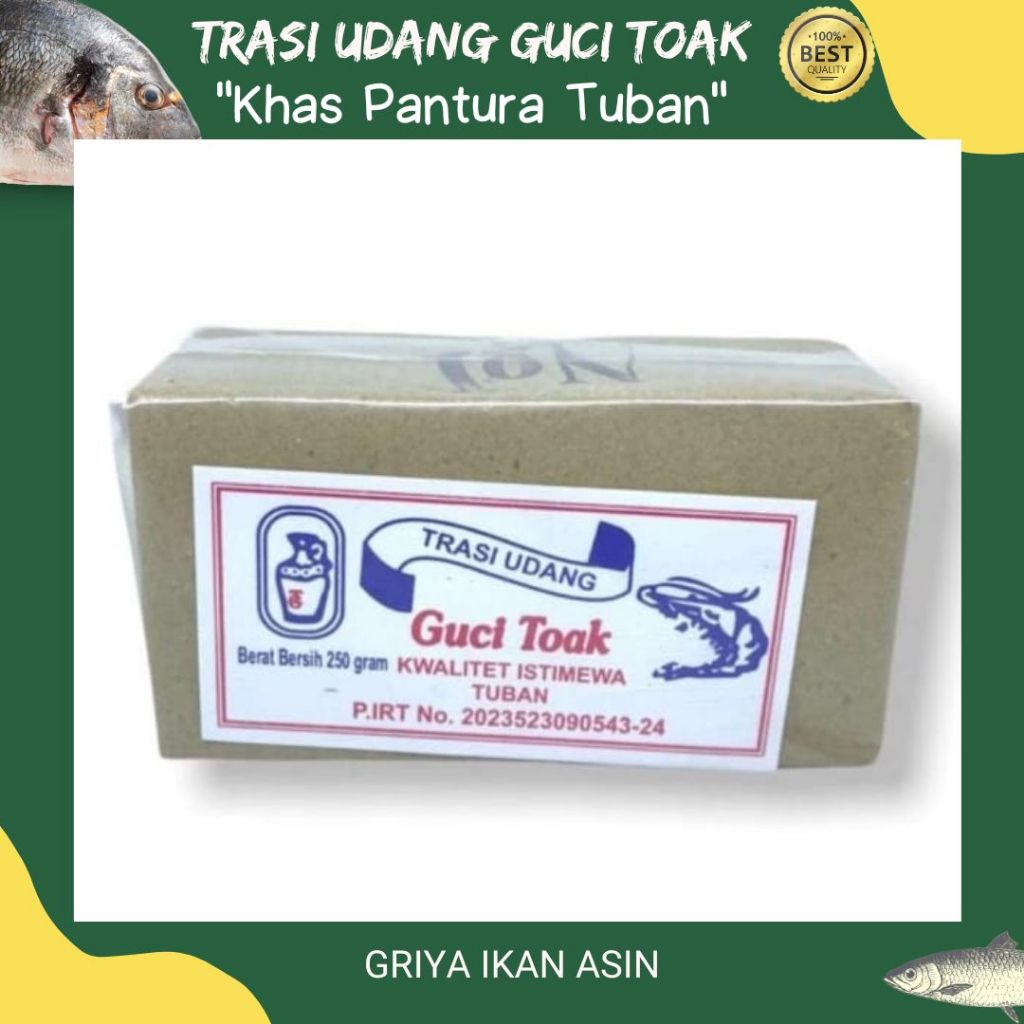 

Trasi udang guci toak 250 gram / terasi udang terenak