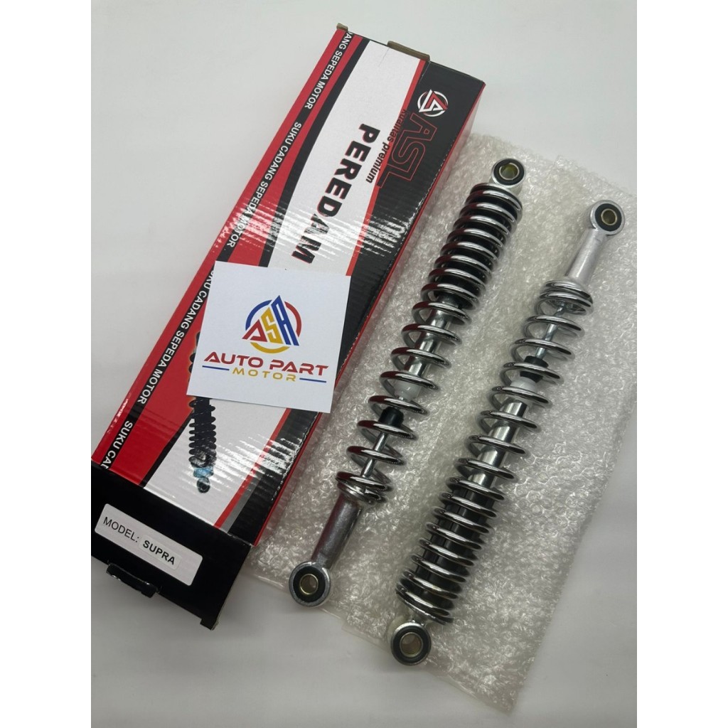 ( ASL ) Shockbreaker Supra Chrome 340 MM Shock Absorber Belakang Motor