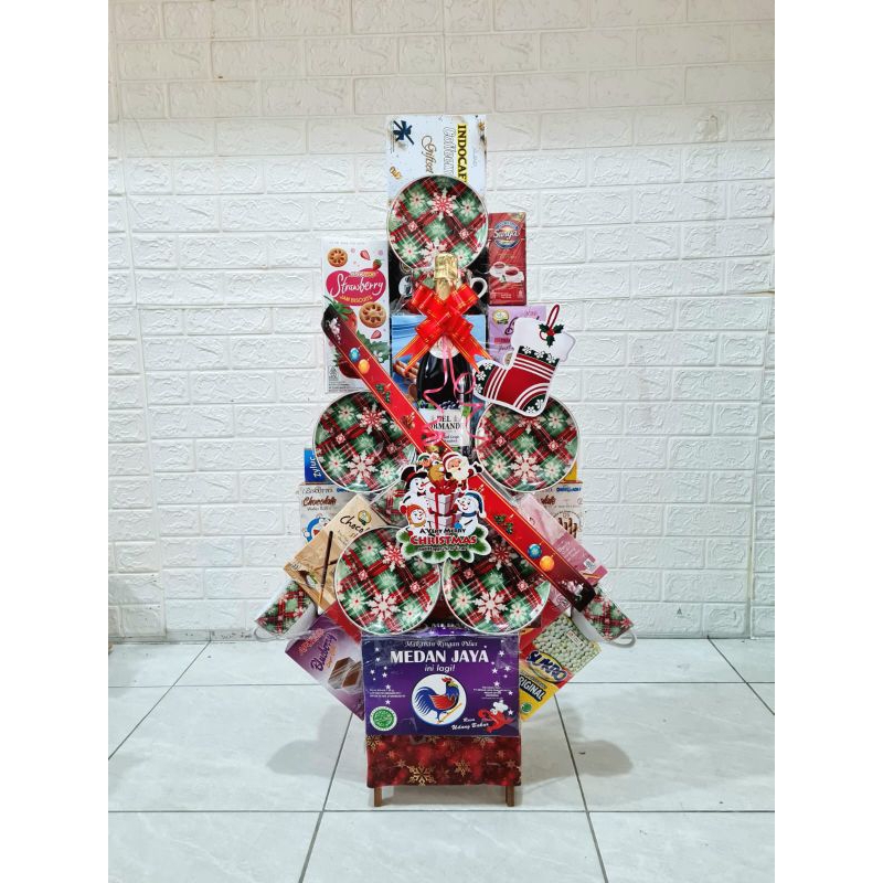 

[ PROMO ] PARCEL NATAL TEA SET SNACKS PREMIUM | PARSEL MERRY CHRISTMAS TAHUN BARU