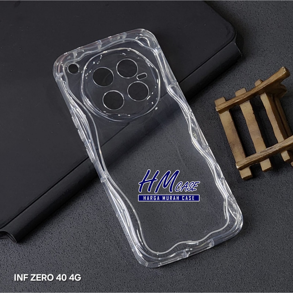 Infinix Zero 40 Case Melting Softcase Bening Silikon Wave Clear Case Infinix Zero 40