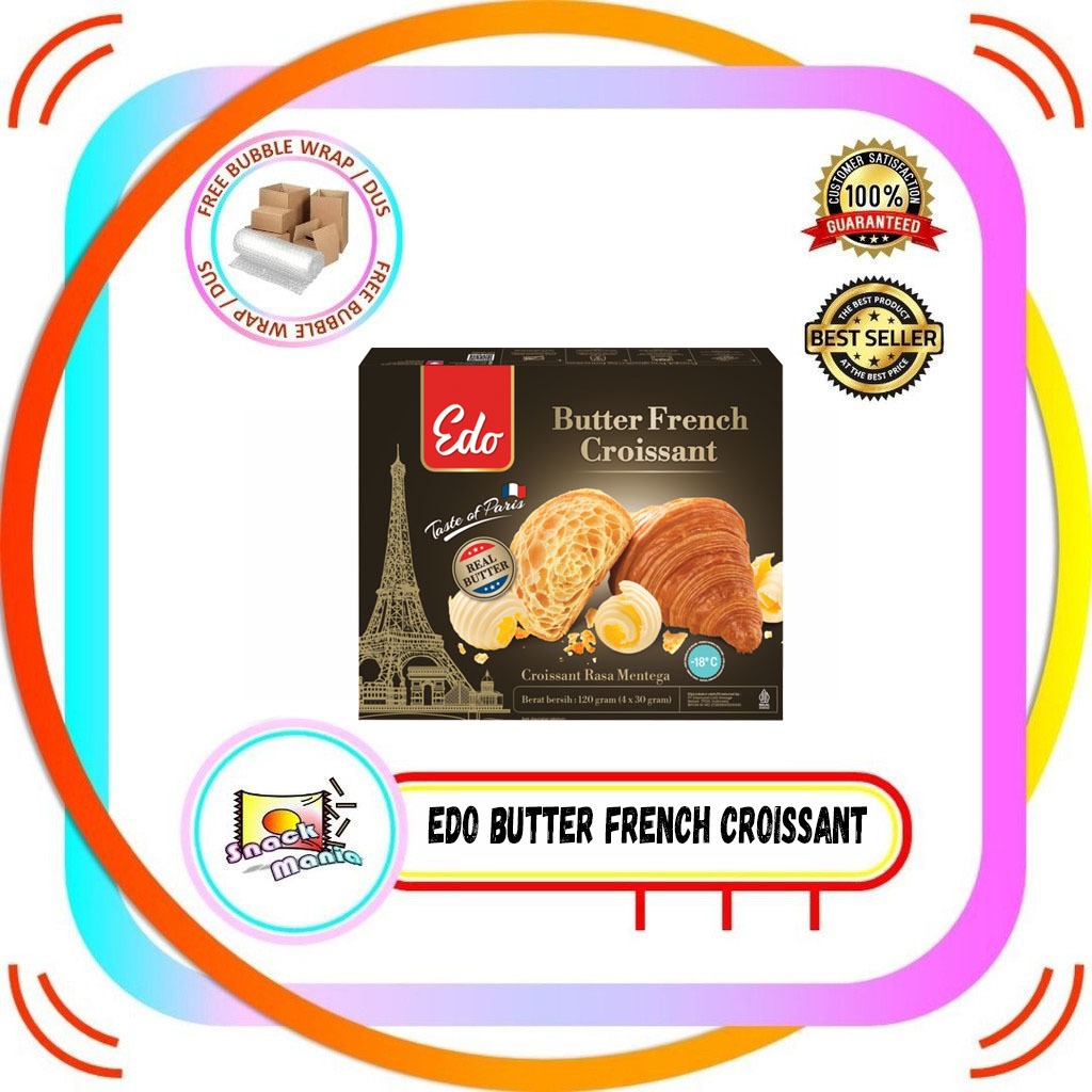 

EDO Butter French Croissant ~ 120 gr Croissant Rasa Mentega