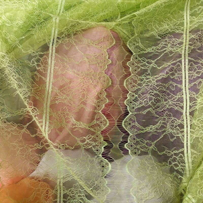 1/2 meter Kain Brokat | Bahan Brokat | Kain Meteran | Brokat Polos | Bahan Import